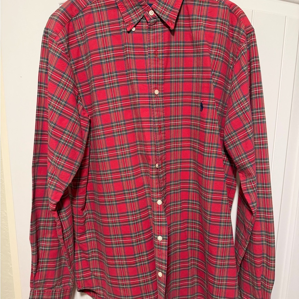 Lauren Ralph Lauren Red and Green Plaid Shirt